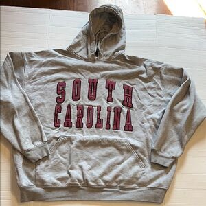 VTG- A S Sports-XL-gray-South Carolina gamecocks, hooded unisex sweatshirt.